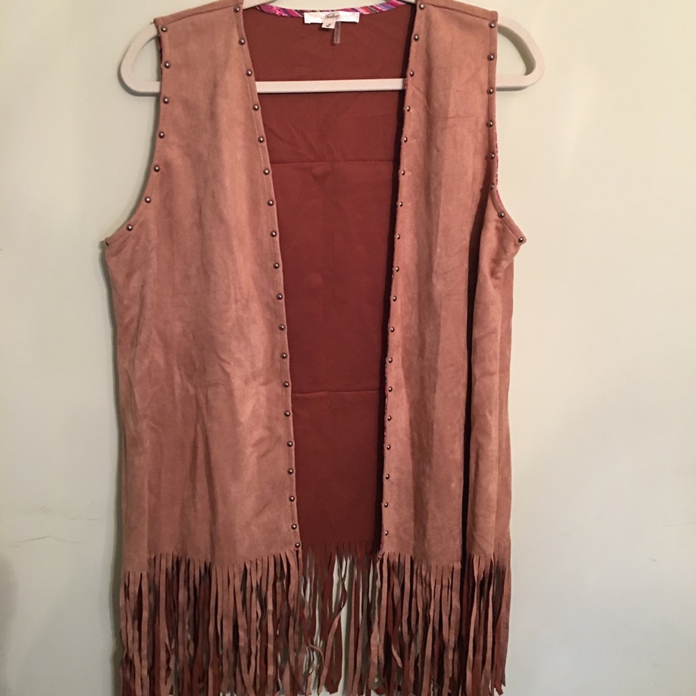 Western style fringe vest